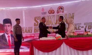 HUT-Bhayangkara-ke-76,-AKBP-Fajar-minta-anggota-kompak-dan-dukung-persiapan-pilper-2024