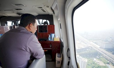 Kapolri-Naik-Heli-Pantau-Langsung-Arus-Mudik-di-Jalan-Tol-dan-Arteri