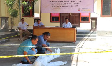 Semarakkan-Kegiatan-Hari-Bhayangkara-Ke--77-Polres-Sumba-Timur-melaksanakan-Lomba-Pam-Dan-Olah-TKP-Antar-Polsek