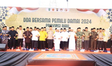 Gelar-Doa-Bersama,-Kapolda-Riau:-Puncak-dari-Cooling-System-Wujudkan-Pemilu-Damai