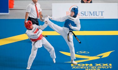 Atlet-Taekwondo-Polri-Koleksi-Emas,-Perak-dan-Perunggu-di-PON-XXI-Aceh-Sumut