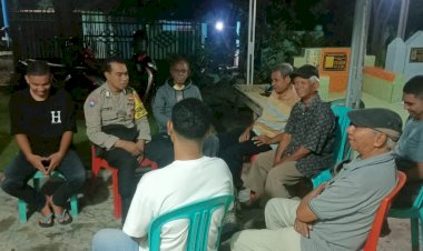 Bhabinkamtibmas-Polres-Sumba-Timur-Gencarkan-Sosialisasi-Anti-Premanisme,-Kapolres:-Premanisme-Tidak-Boleh-Diberi-Ruang