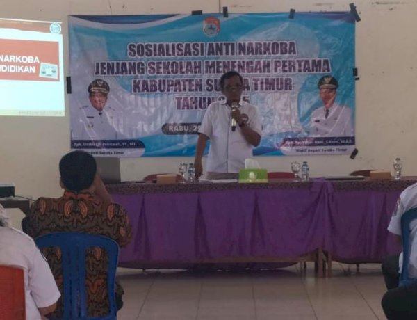 Bentengi Generasi Muda, Polres Sumba Timur Edukasi Bahaya Narkoba ke Guru Konseling