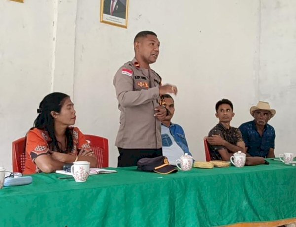 Polsek Karera Edukasi Warga Desa Jangga Mangu, Tegaskan Penolakan terhadap Tambang Emas Ilegal