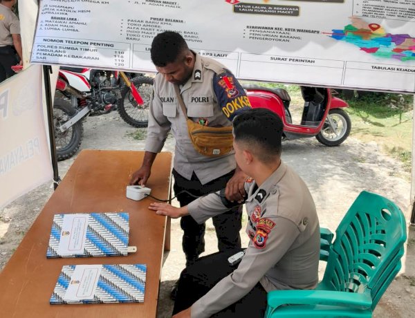 Jaga Kesiapan Anggota, Satgas Banops Ops Semana Santa Lakukan Cek Kesehatan Personel