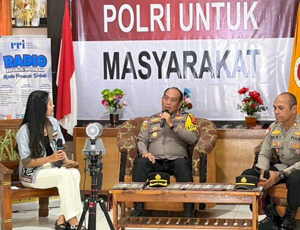 Dialog Interaktif Bersama RRI Kupang, Kapolres Sumba Timur Tekankan Layanan Pengaduan Masyarakat