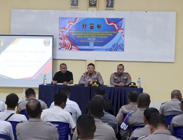 Bidpropam Polda NTT Sosialisasikan Etika Profesi Polri, Perkuat Pemahaman Personel Polres Sumba Timur