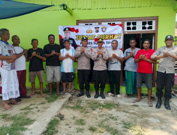 Dekatkan Diri dengan Masyarakat, Polres Sumba Timur Gelar Jumat Curhat di Kelurahan Hambala