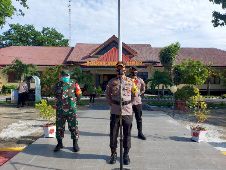 Gelar Apel Konsulidasi Pilkada Sumba Timur, Kapolres : Terima Kasih Atas Kolaborasi TNI Polri