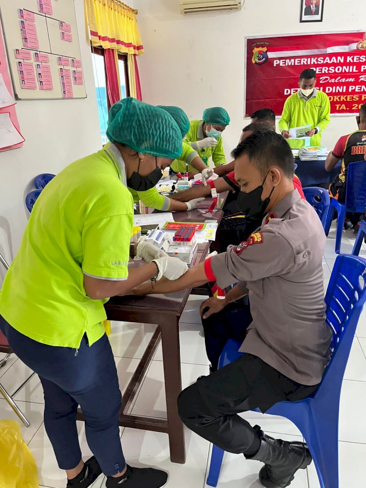 114 Personil Polres Sumba Timur Lakukan Medical Check Up Rutin