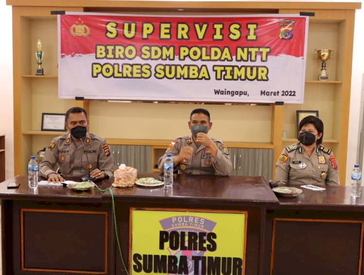 Lakukan Supervisi, Biro SDM Polda NTT Sampaikan Hak-Hak Anggota Polri