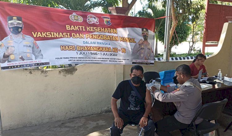 Polres Sumba Timur Buka Gerai Vaksin di Mako Polres