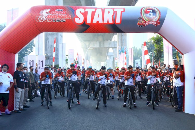 Lewat Fun Bike, Kapolri Tegaskan Sinergitas Kunci Amankan Seluruh Agenda Bangsa