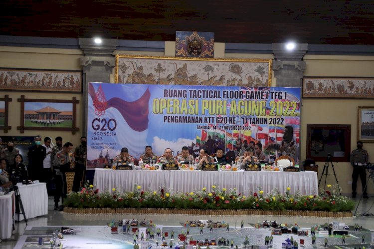 Wakapolri Pimpin Tactical Floor Game, Susun Strategi Pengamanan KTT G20 di Bali