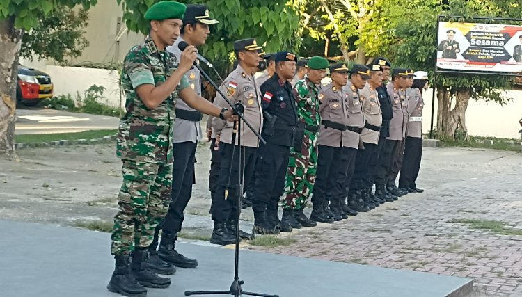 Personil TNI Polri Siap Laksanakan PAM Malam Takbiran Di Kota Waingapu