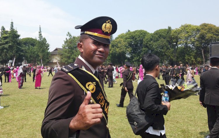 Selesaikan Pendidikan Perwira Polri, Ipda Wilfridus: Terima Kasih kapolri, Saya berjanji Akan jadi Polisi yang Solutif bagi Masyarakat.