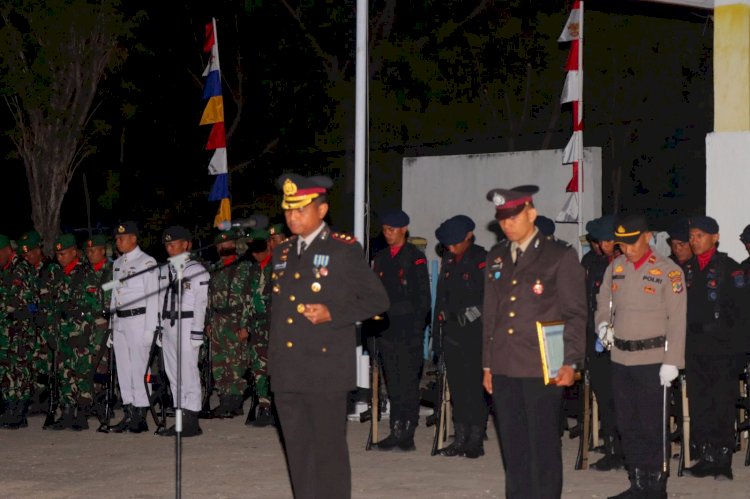 Kapolres Sumba Timur Pimpin Apel Kehormatan dan Renungan Suci HUT RI ke-79