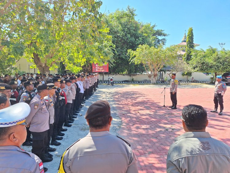 Polres Sumba Timur Siap Amankan Tahap Pendaftaran Calon Kepala Daerah Pilkada 2024.