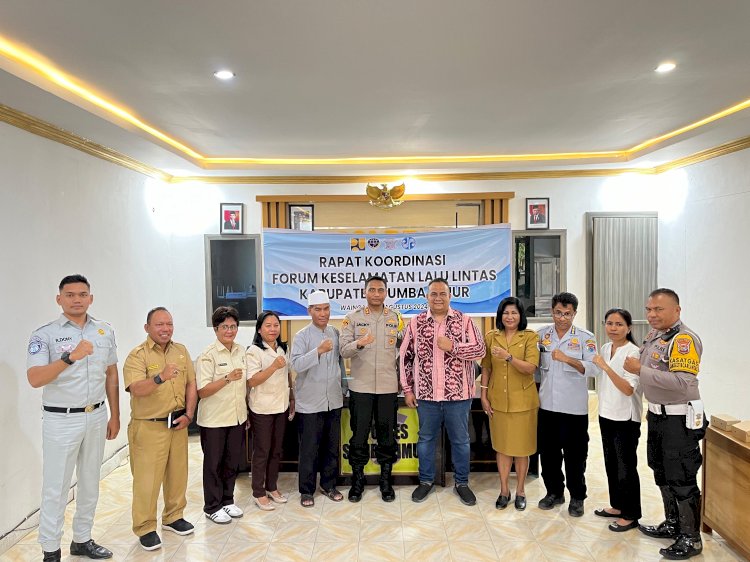 Polres Sumba Timur Gelar Rapat Koordinasi Forum Keselamatan Lalu Lintas Di Sumba Timur.