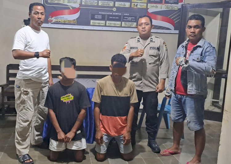 Dalam Waktu Singkat, Polsek Umalulu Polres Sumba Timur Tangkap Dua Terduga Pelaku Pencurian Emas