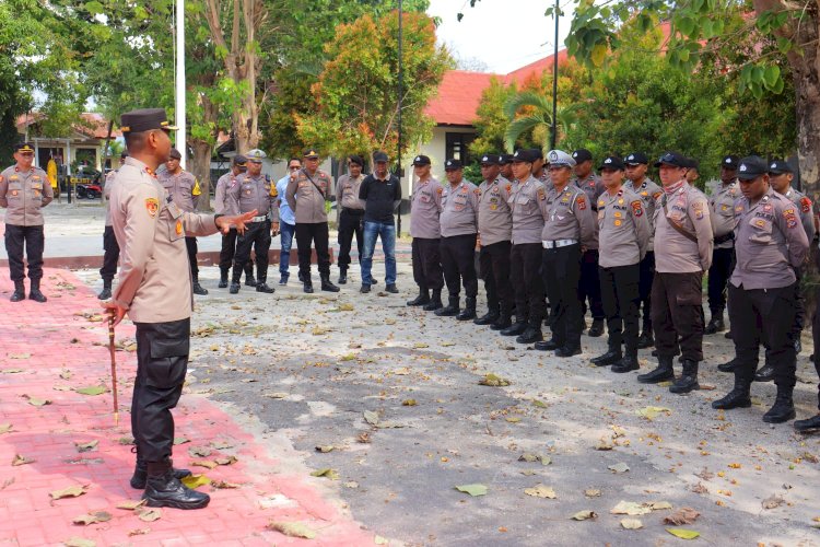 Polres Sumba Timur Siap Amankan Rapat Penetapan Pasangan Calon