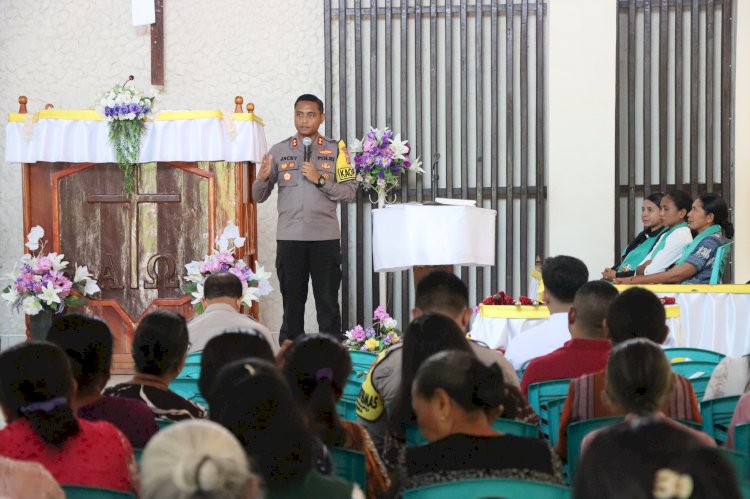 Lewat Minggu Kasih, Polres Sumba Timur Hadir Sebagai Keluarga Di Tengah Masyarakat