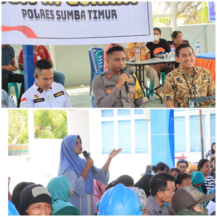 Jalin Komunikasi Bersama Masyarakat, Polres Sumba Timur Buka Ruang “Jumat Curhat” Di Pelabuhan Waingapu