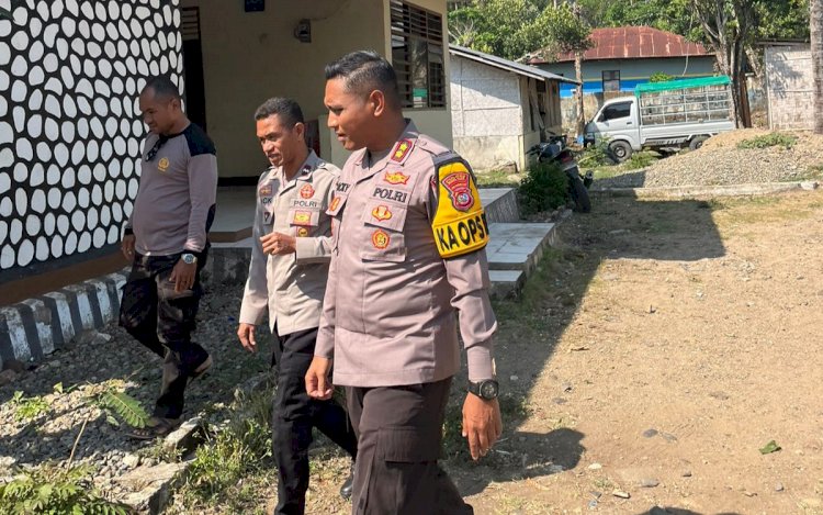 Cek Kesiapan Personil, Kapolres Sumba Timur Lakukan Sidak Ke Polsek Tabundung