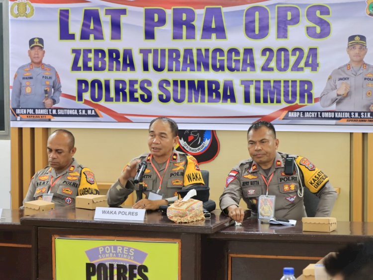 Wakapolres Sumba Timur Buka Lat Pra Ops Zebra Turangga 2024