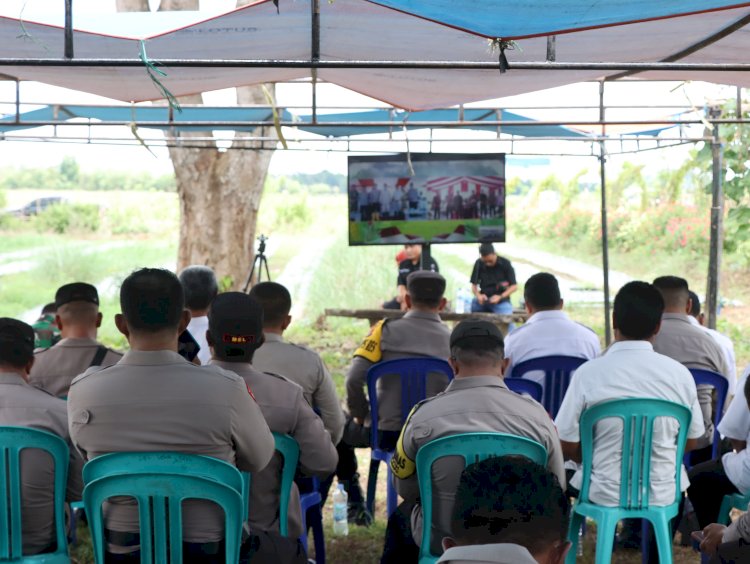 Peluncuran Gugus Tugas Dalam Mendukung Ketahanan Pangan Untuk Misi Asta Cita Presiden, Polres Sumba Timur Turut Hadir Lewat Zoom Meeting