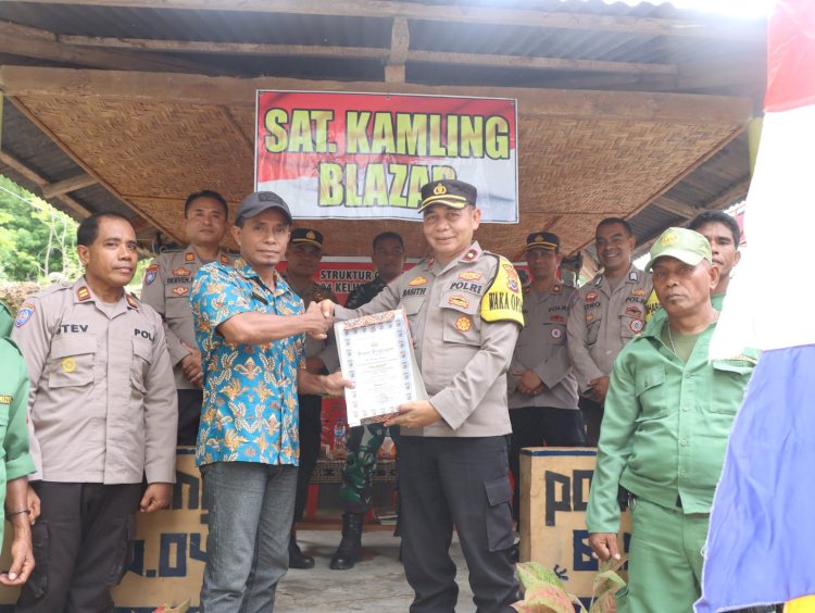 Wakili Polres Sumba Timur, Poskamling Blazar Kelurahan Kambajawa Raih Juara 1 Lomba Sat Kamling Tingkat Polda NTT