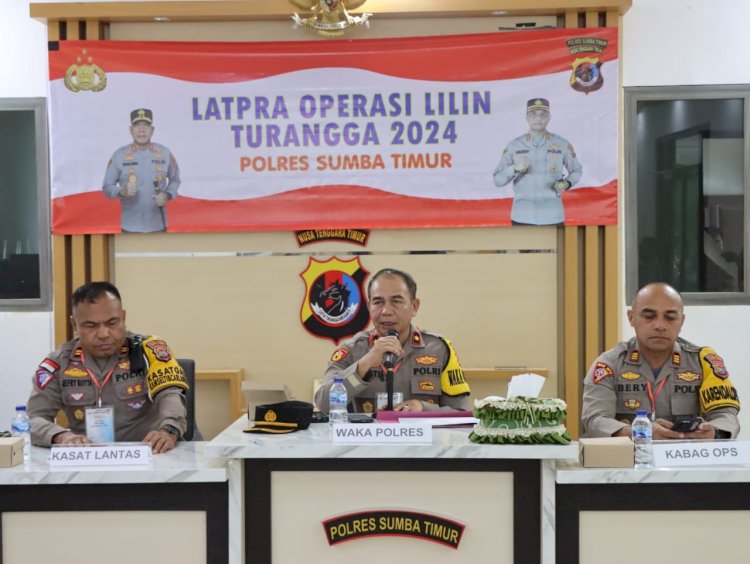 Polres Sumba Timur Gelar Latihan Pra Operasi Lilin Turangga 2024