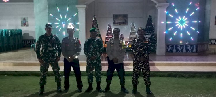 Polres Sumba Timur Gelar Pengamanan Malam Natal 2024 Demi Ibadah Aman dan Damai