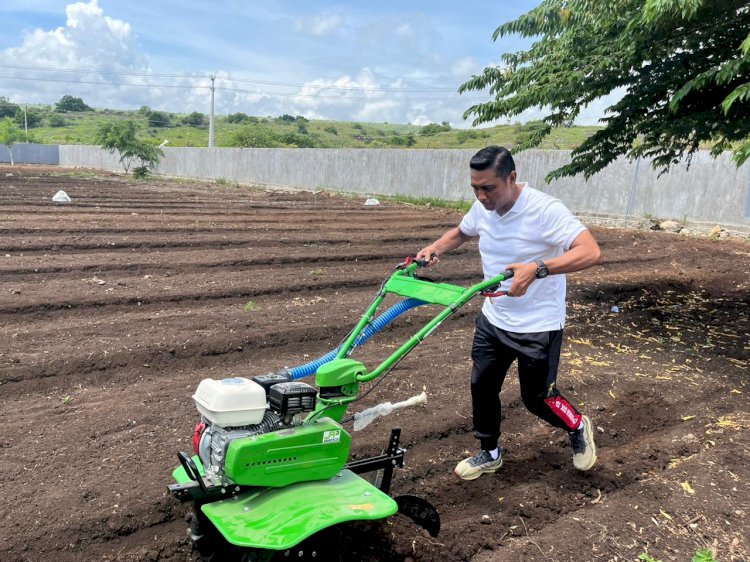 Dukung Ketahanan Pangan, Polres Sumba Timur Siap Tanami Jagung di Lahan Percontohan