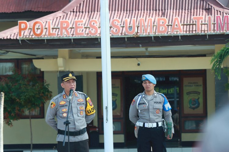 Tolak Premanisme, Kapolres Sumba Timur Kerahkan Personel Gelar Patroli Cipta Kondisi