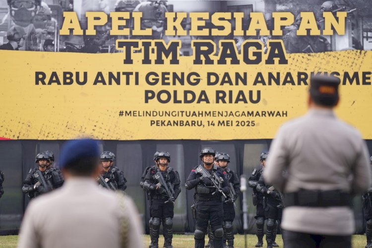 POLDA RIAU LAUNCING PROGRAM TIM RAGA (RABU ANTI GENG DAN ANARKISME)