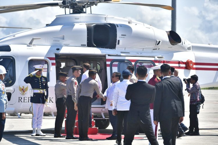 Helikopter AW 189 Polri Melaksanakan Pelayanan Penerbangan Kepresidenan untuk Presiden RI dan Presiden Perancis dengan Sukses