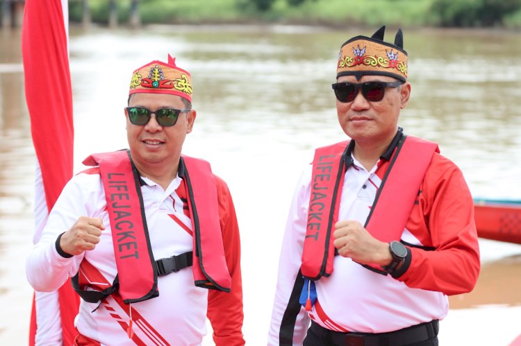 Lomba Besei Kambe di Polda Kalteng, Sarana Lestarikan Budaya Lokal Dimomentum Hari Bhayangkara ke-79