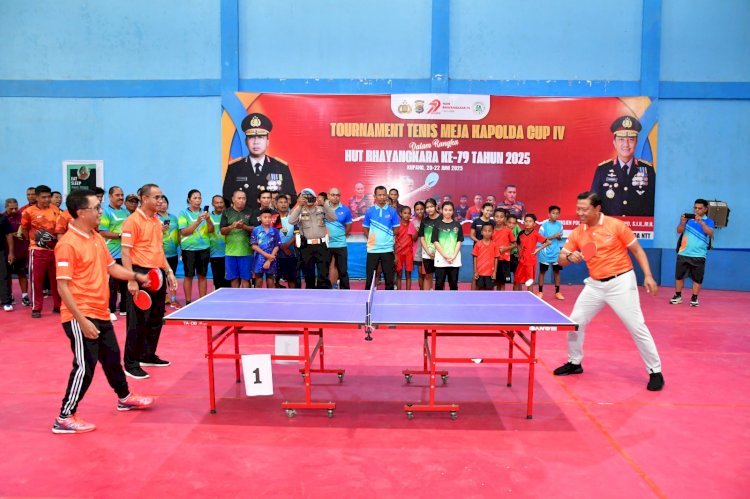 Polda NTT Gelar Turnamen Tenis Kapolda Cup IV, Meriahkan Hari Bhayangkara ke-79