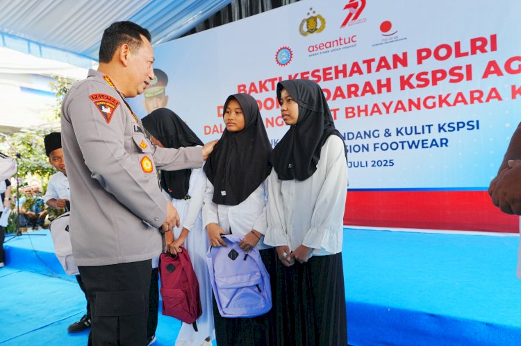Kapolri Hadiri Bakti Kesehatan-Donor Darah KSPSI, Wujud Kepedulian ke Buruh