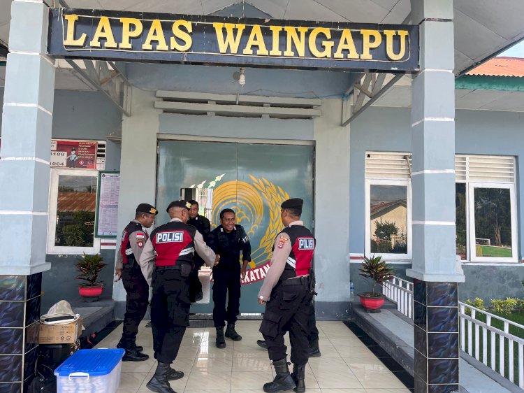 Patroli Dialogis Sat Samapta Polres Sumba Timur Sambangi Lapas Waingapu, Perkuat Sinergi untuk Wujudkan Situasi Aman dan Kondusif