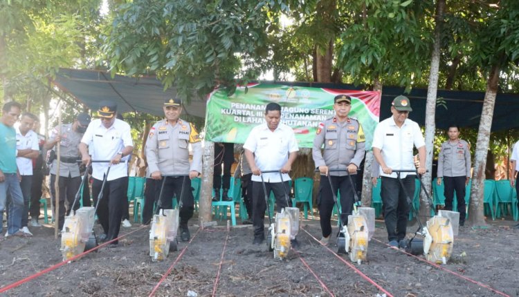 Polres Sumba Timur Ambil Bagian dalam Penanaman Jagung Serentak Kuartal III Dukung Swasembada Pangan