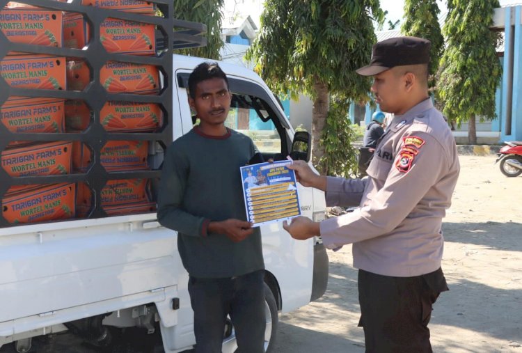 Polres Sumba Timur Gencarkan Edukasi Tertib Lalu Lintas Melalui Operasi Patuh Turangga 2025