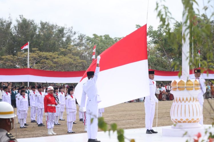 Kapolres Sumba Timur Hadiri Upacara Peringatan Detik-Detik Proklamasi