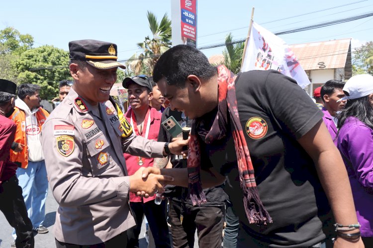 Aksi Damai Aliansi Rakyat Sumba Bersuara, Kapolres Sumba Timur Apresiasi Tertibnya Penyampaian Aspirasi