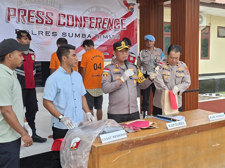 Dua Residivis Curi Tiga Ekor Kerbau Pakai Mobil Sewa, Ditangkap Polres Sumba Timur Polda NTT