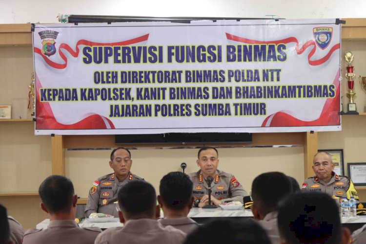 Penguatan Fungsi Binmas, Dit. Binmas Polda NTT Laksanakan Supervisi di Polres Sumba Timur