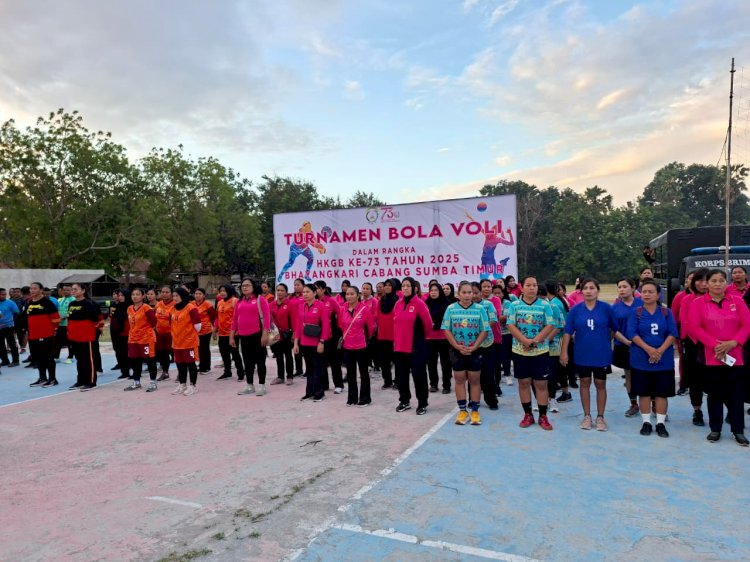 Polres Sumba Timur Gelar Turnamen Bola Voli HKGB ke-73 Tahun 2025