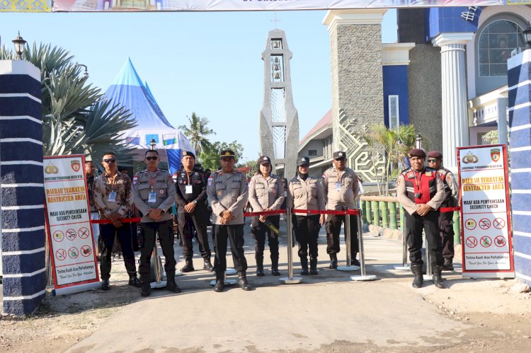 Sinergitas Lintas Sektor, Polres Sumba Timur Siap Amankan Peresmian dan Dedikasi Gereja MBSM Kambajawa
