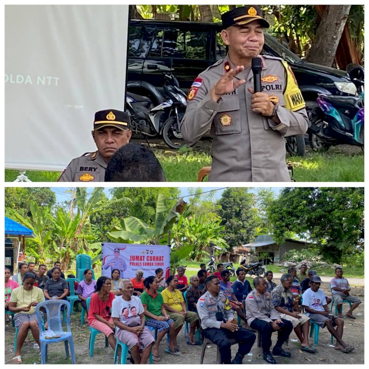 Wakapolres Sumba Timur Gelar Jumat Curhat, Serap Aspirasi Warga Mauliru